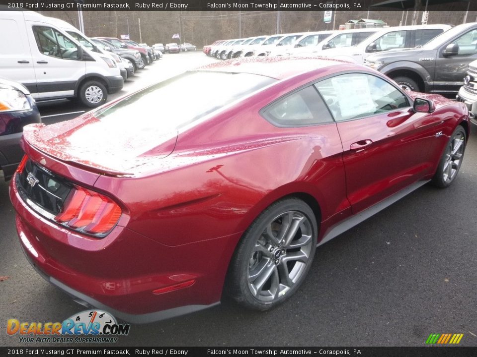2018 Ford Mustang GT Premium Fastback Ruby Red / Ebony Photo #2