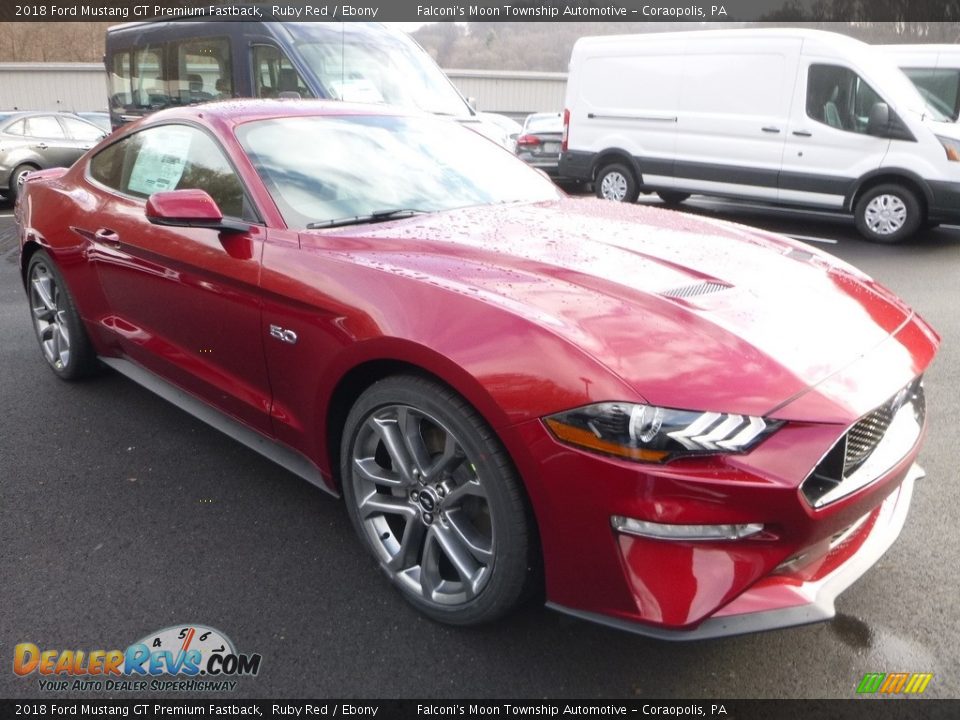 2018 Ford Mustang GT Premium Fastback Ruby Red / Ebony Photo #3