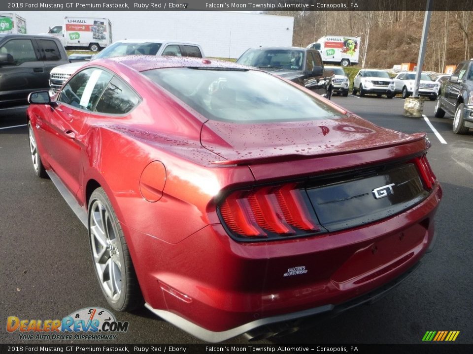 2018 Ford Mustang GT Premium Fastback Ruby Red / Ebony Photo #6