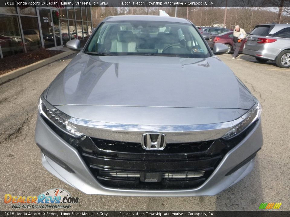 2018 Honda Accord LX Sedan Lunar Silver Metallic / Gray Photo #6
