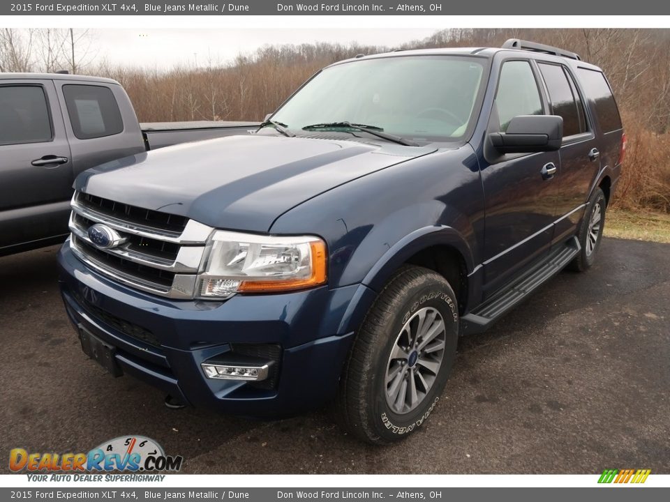 2015 Ford Expedition XLT 4x4 Blue Jeans Metallic / Dune Photo #3