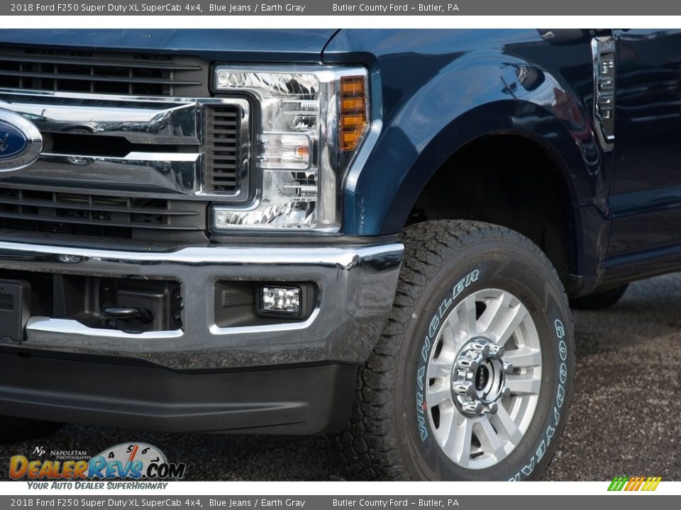 2018 Ford F250 Super Duty XL SuperCab 4x4 Blue Jeans / Earth Gray Photo #2
