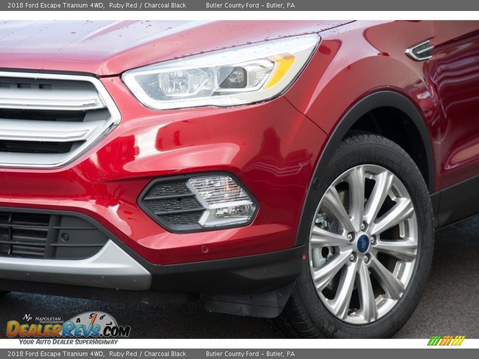 2018 Ford Escape Titanium 4WD Ruby Red / Charcoal Black Photo #2