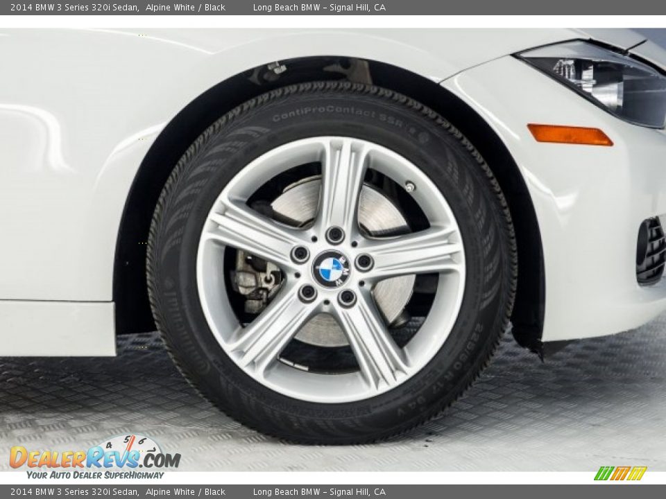2014 BMW 3 Series 320i Sedan Alpine White / Black Photo #8