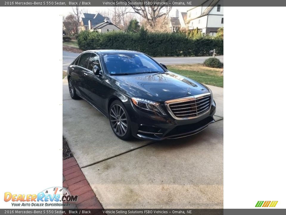 2016 Mercedes-Benz S 550 Sedan Black / Black Photo #1