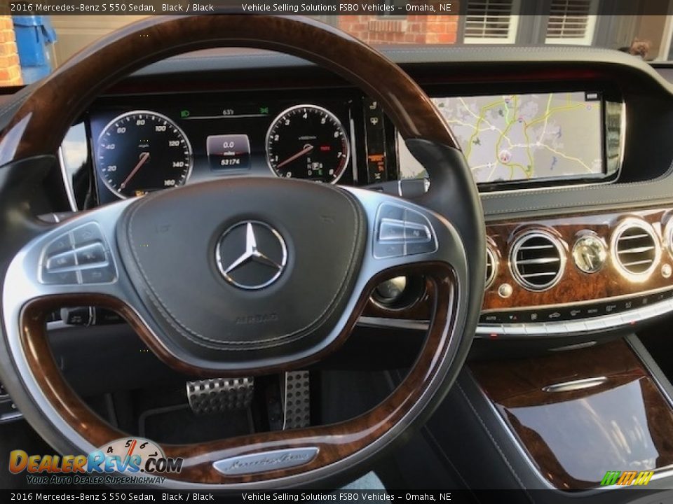 2016 Mercedes-Benz S 550 Sedan Black / Black Photo #3