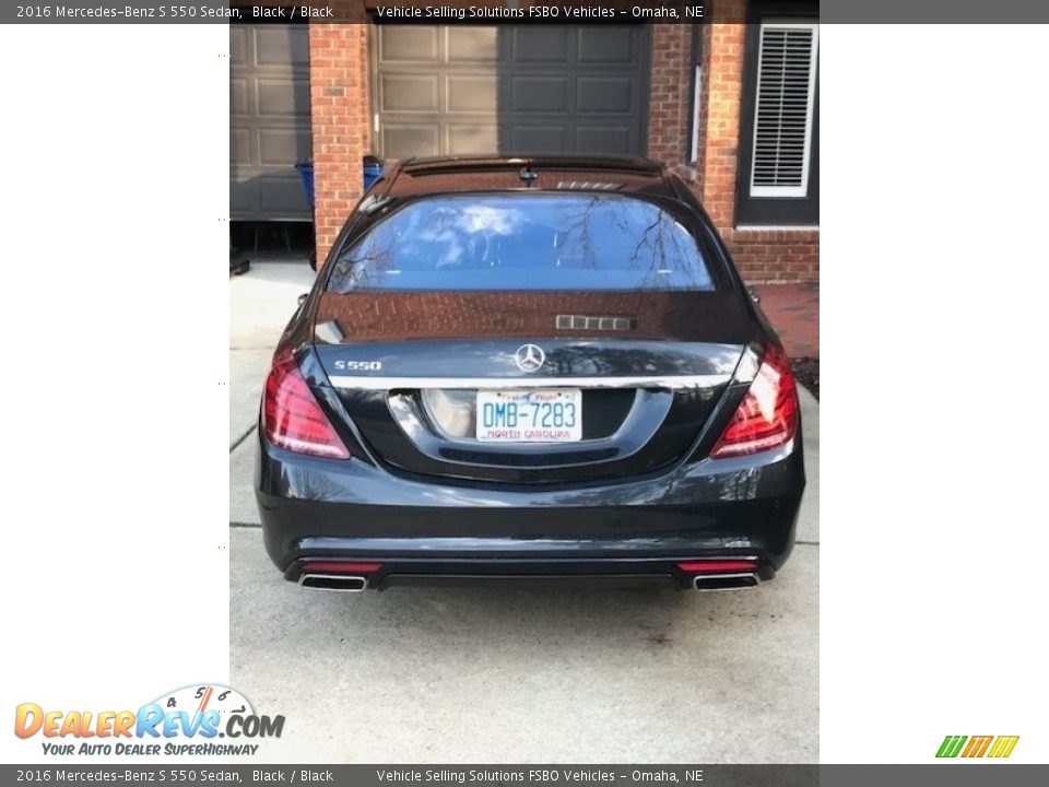 2016 Mercedes-Benz S 550 Sedan Black / Black Photo #14