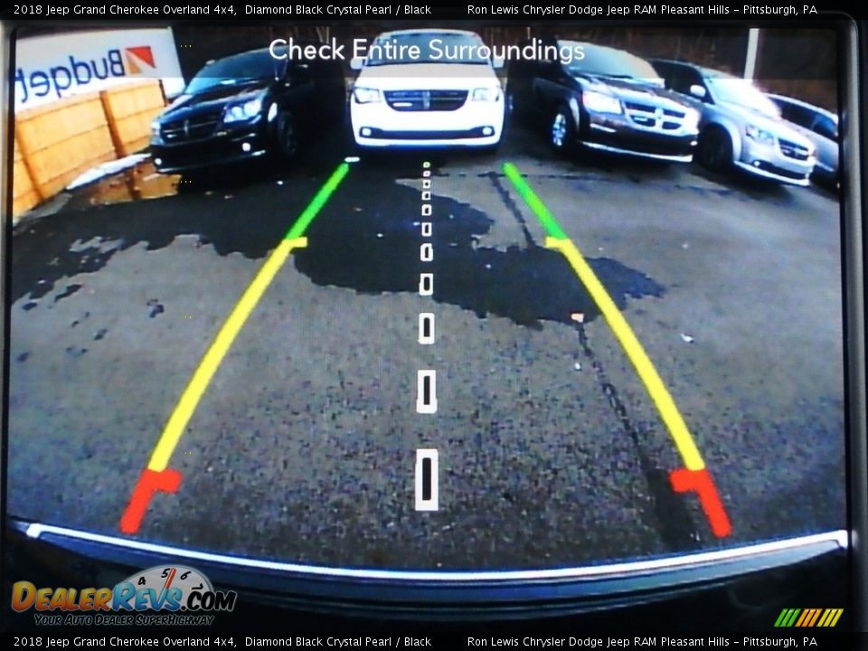 2018 Jeep Grand Cherokee Overland 4x4 Diamond Black Crystal Pearl / Black Photo #18