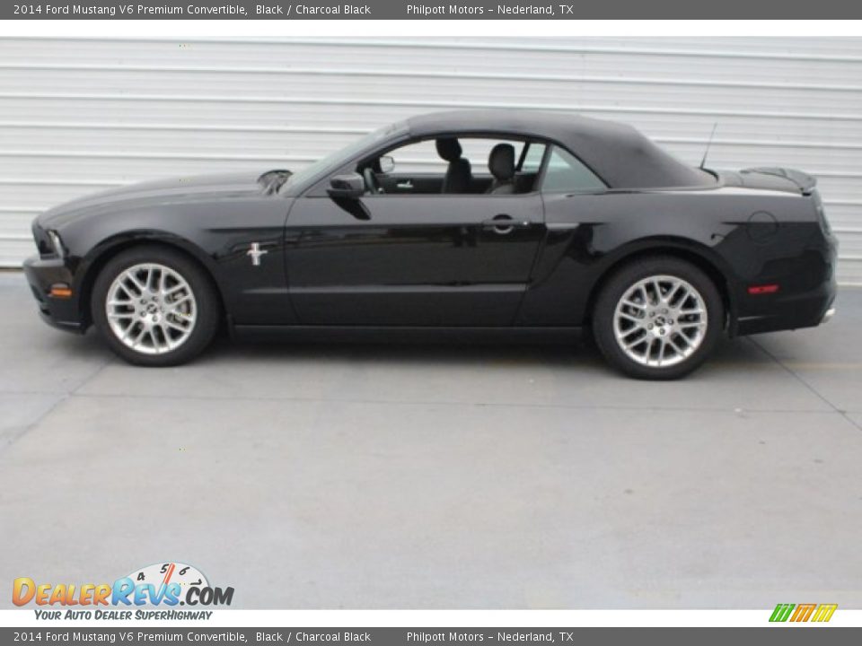 2014 Ford Mustang V6 Premium Convertible Black / Charcoal Black Photo #9