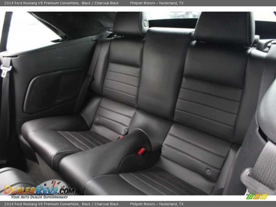 2014 Ford Mustang V6 Premium Convertible Black / Charcoal Black Photo #20