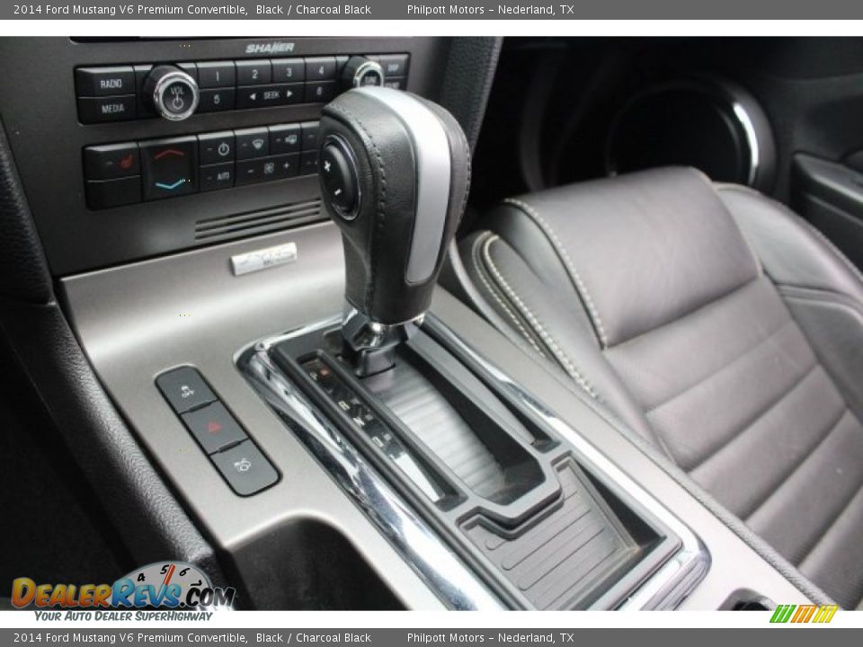 2014 Ford Mustang V6 Premium Convertible Black / Charcoal Black Photo #22