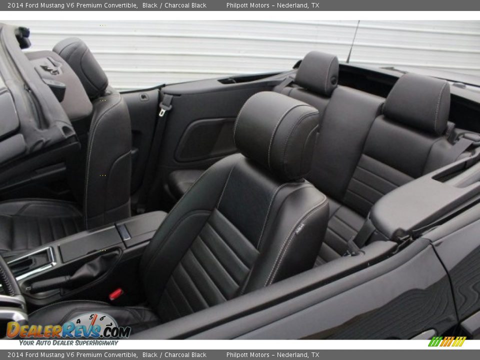 2014 Ford Mustang V6 Premium Convertible Black / Charcoal Black Photo #27