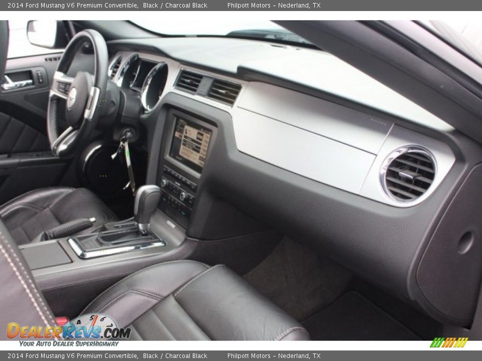 2014 Ford Mustang V6 Premium Convertible Black / Charcoal Black Photo #31