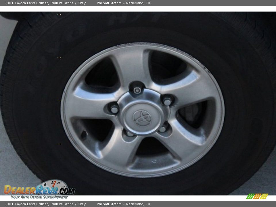 2001 Toyota Land Cruiser Natural White / Gray Photo #5