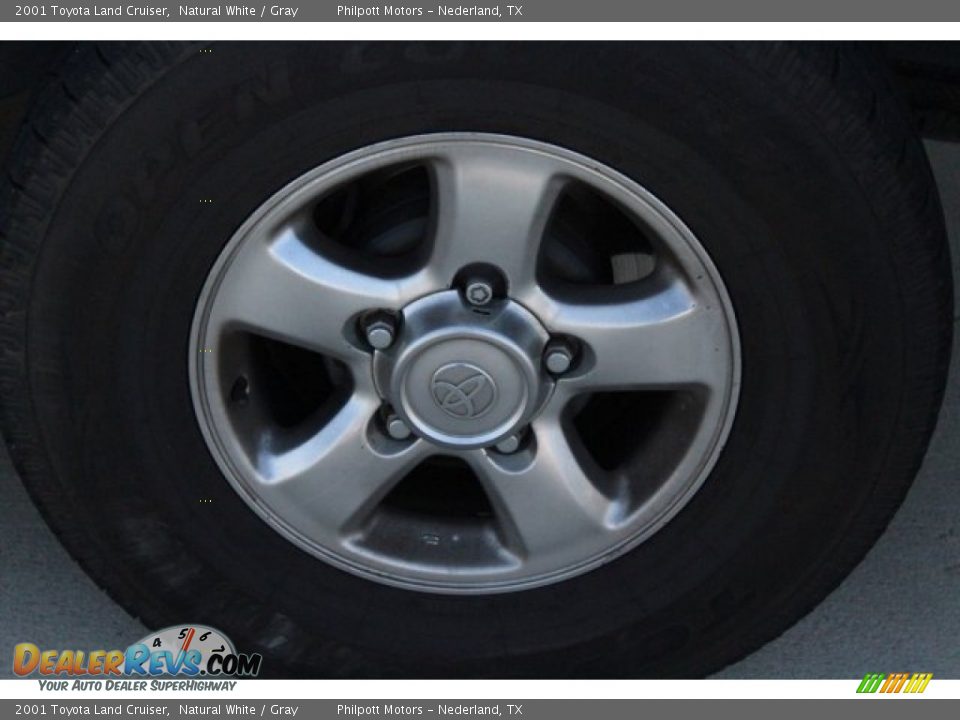 2001 Toyota Land Cruiser Natural White / Gray Photo #6