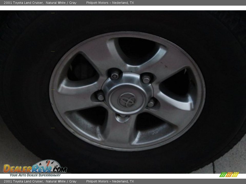 2001 Toyota Land Cruiser Natural White / Gray Photo #11