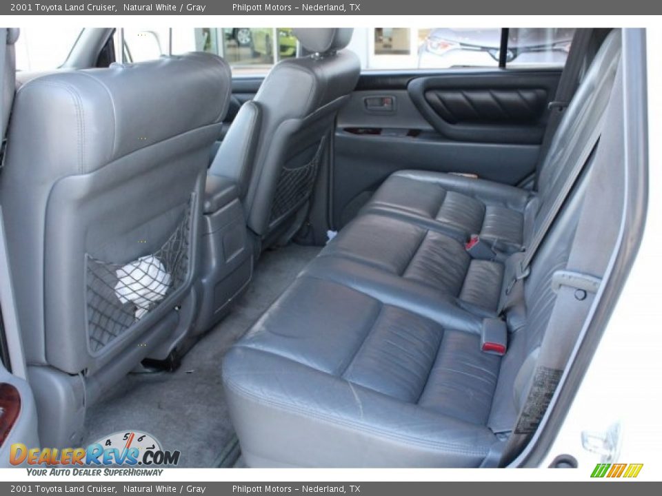 2001 Toyota Land Cruiser Natural White / Gray Photo #20