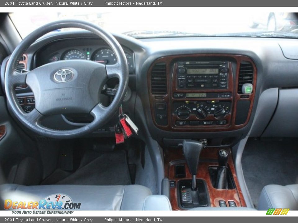 2001 Toyota Land Cruiser Natural White / Gray Photo #21
