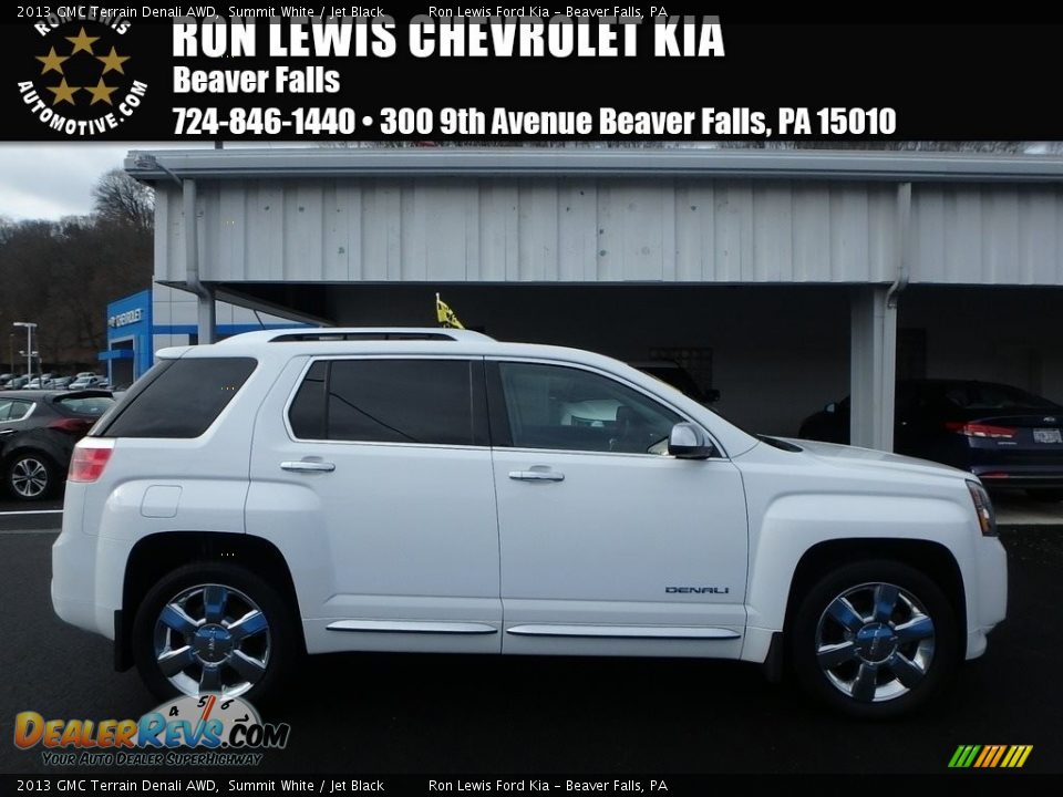2013 GMC Terrain Denali AWD Summit White / Jet Black Photo #1