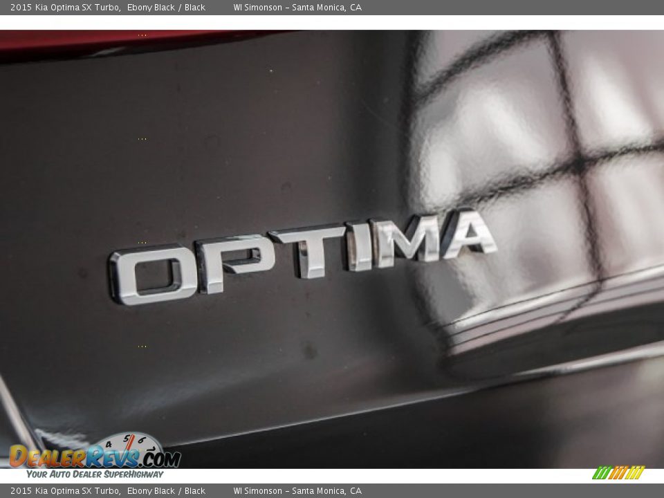 2015 Kia Optima SX Turbo Ebony Black / Black Photo #7