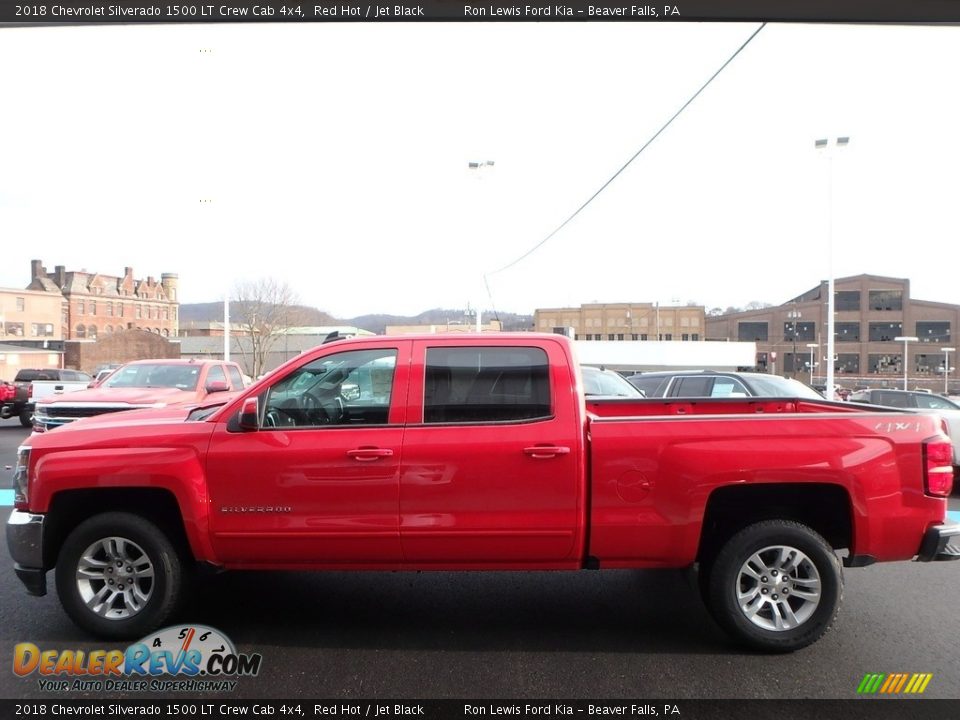 2018 Chevrolet Silverado 1500 LT Crew Cab 4x4 Red Hot / Jet Black Photo #5