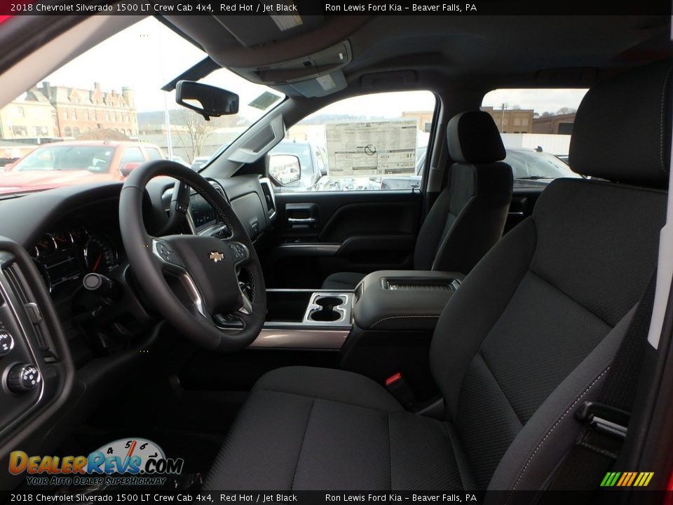 2018 Chevrolet Silverado 1500 LT Crew Cab 4x4 Red Hot / Jet Black Photo #10