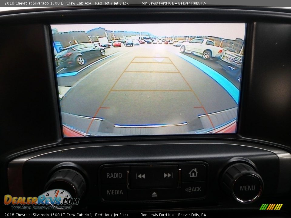 2018 Chevrolet Silverado 1500 LT Crew Cab 4x4 Red Hot / Jet Black Photo #19