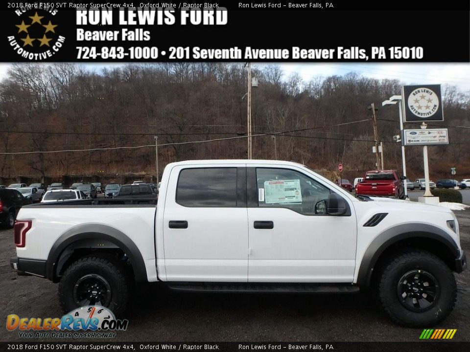 2018 Ford F150 SVT Raptor SuperCrew 4x4 Oxford White / Raptor Black Photo #1