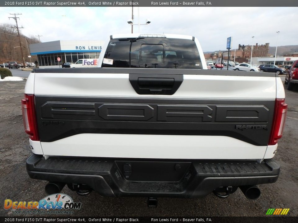 2018 Ford F150 SVT Raptor SuperCrew 4x4 Oxford White / Raptor Black Photo #3