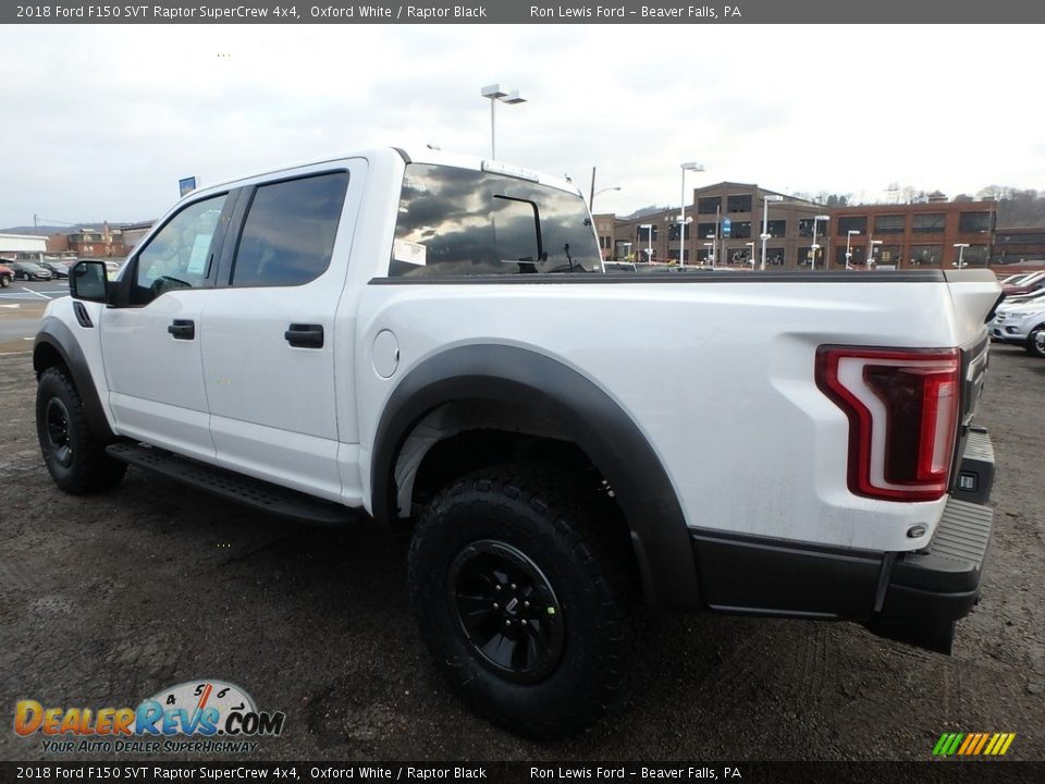 2018 Ford F150 SVT Raptor SuperCrew 4x4 Oxford White / Raptor Black Photo #4