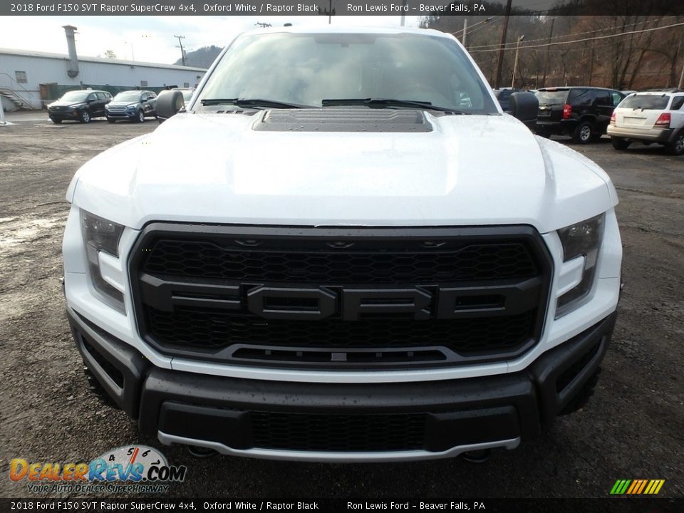 2018 Ford F150 SVT Raptor SuperCrew 4x4 Oxford White / Raptor Black Photo #8