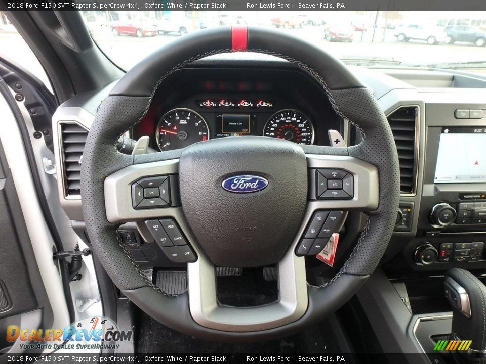 2018 Ford F150 SVT Raptor SuperCrew 4x4 Steering Wheel Photo #15