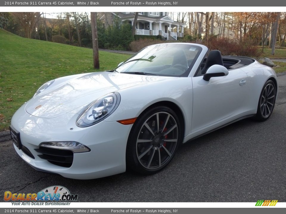 2014 Porsche 911 Carrera 4S Cabriolet White / Black Photo #1