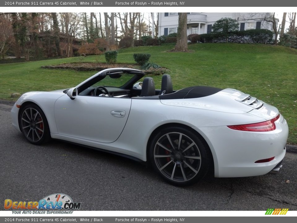 2014 Porsche 911 Carrera 4S Cabriolet White / Black Photo #4