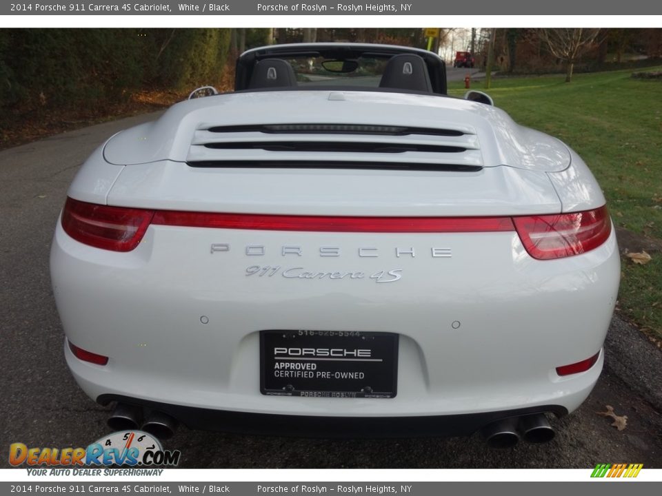 2014 Porsche 911 Carrera 4S Cabriolet White / Black Photo #5