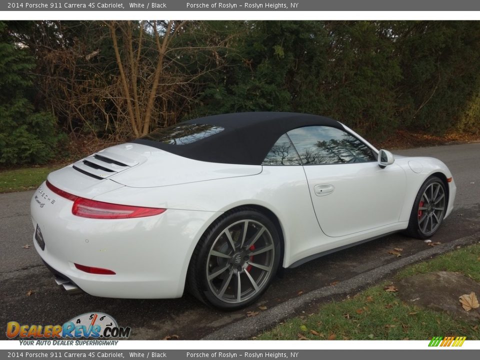 2014 Porsche 911 Carrera 4S Cabriolet White / Black Photo #6