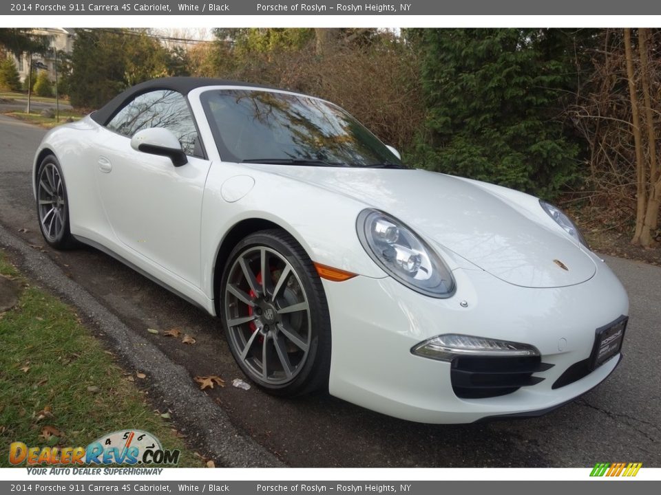 2014 Porsche 911 Carrera 4S Cabriolet White / Black Photo #8