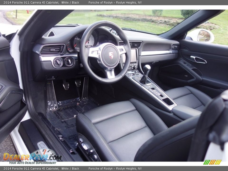 2014 Porsche 911 Carrera 4S Cabriolet White / Black Photo #10