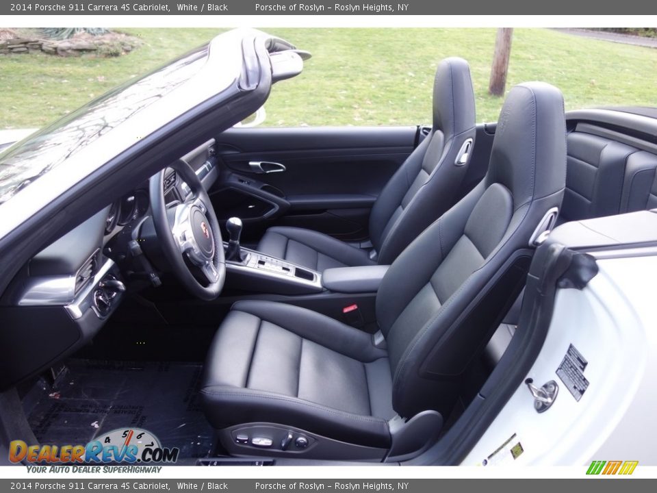 2014 Porsche 911 Carrera 4S Cabriolet White / Black Photo #12