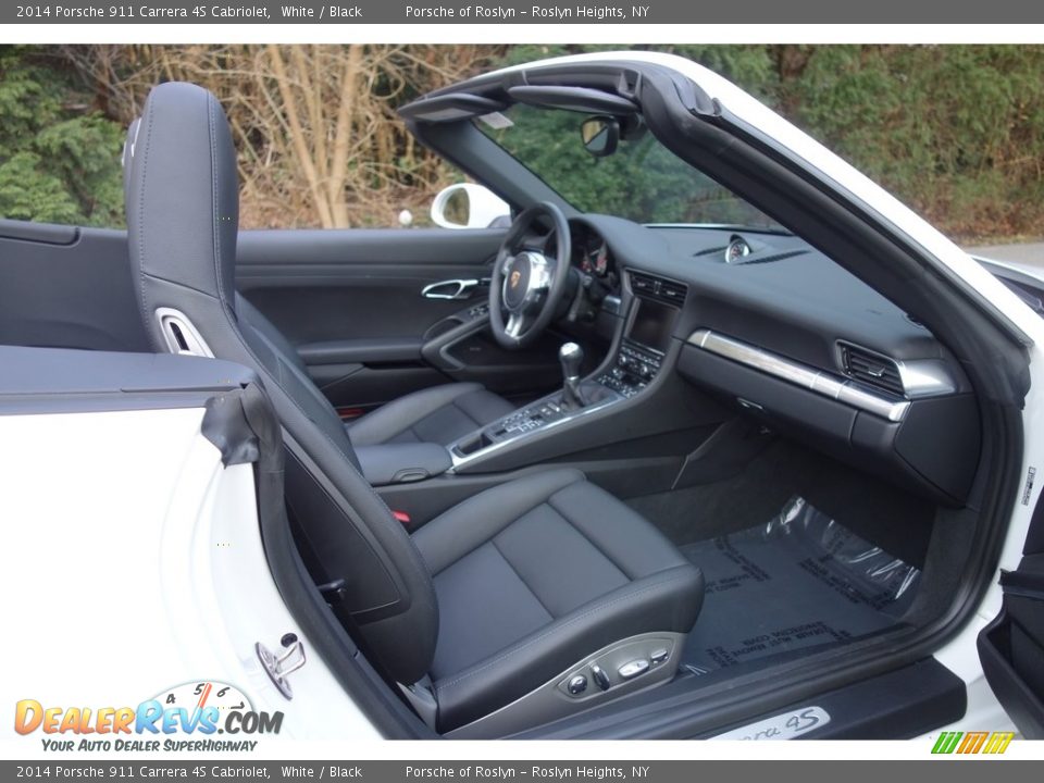 2014 Porsche 911 Carrera 4S Cabriolet White / Black Photo #13