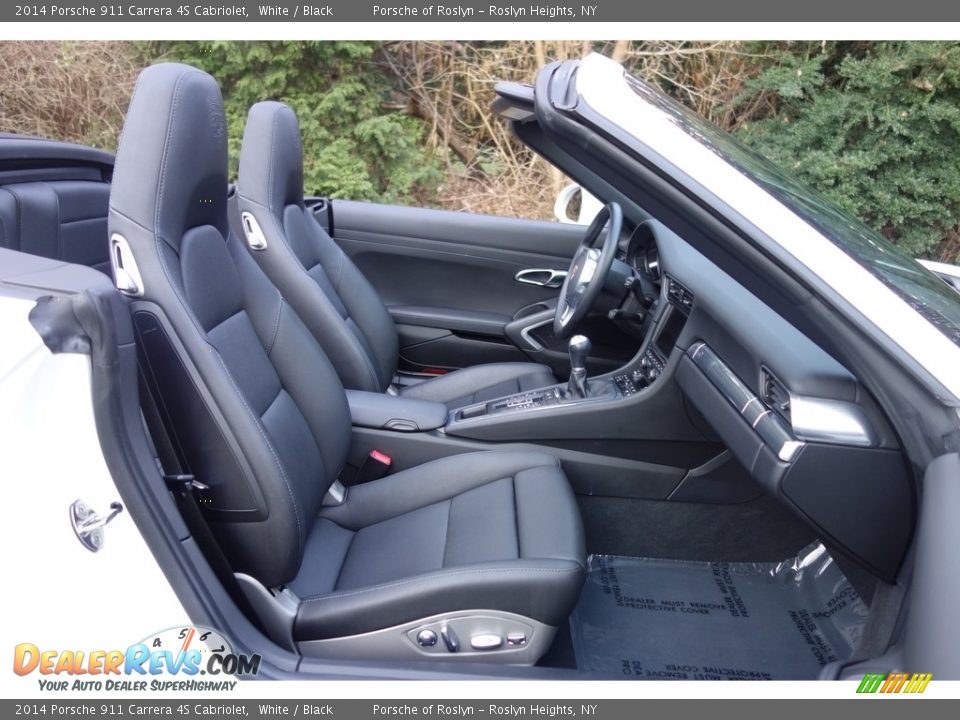 2014 Porsche 911 Carrera 4S Cabriolet White / Black Photo #14