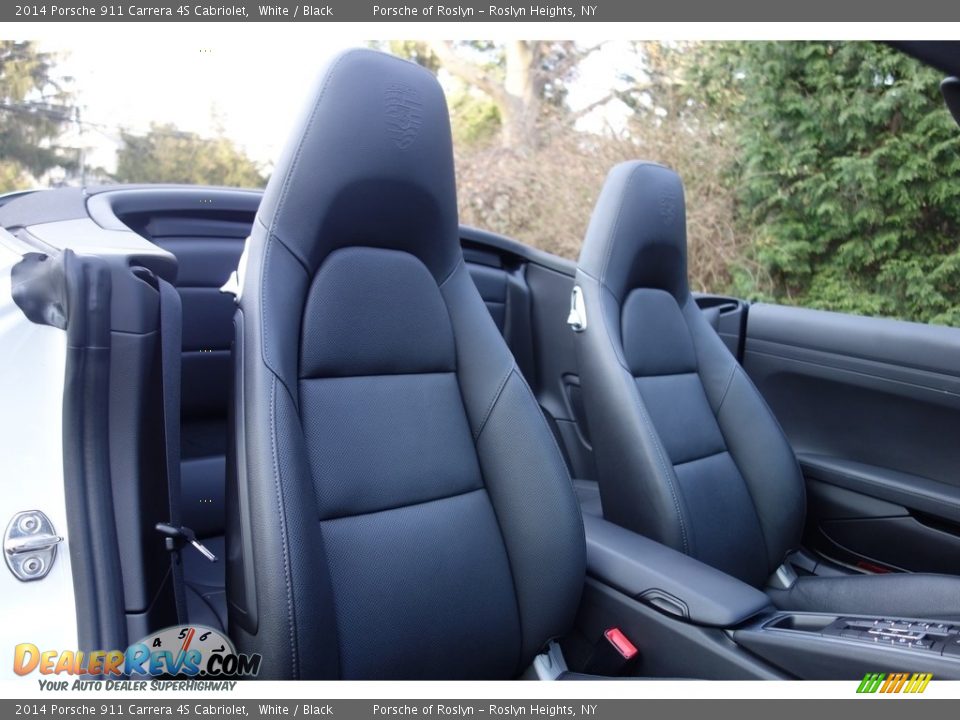 2014 Porsche 911 Carrera 4S Cabriolet White / Black Photo #17