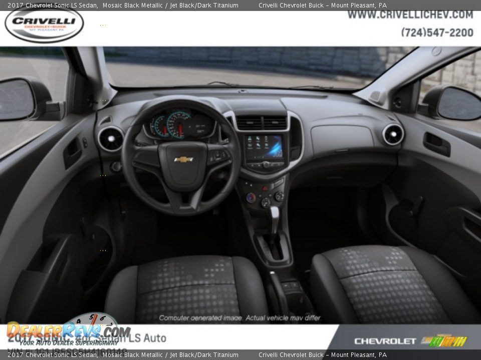 2017 Chevrolet Sonic LS Sedan Mosaic Black Metallic / Jet Black/Dark Titanium Photo #5