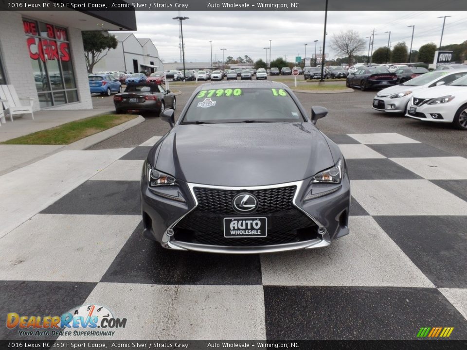 2016 Lexus RC 350 F Sport Coupe Atomic Silver / Stratus Gray Photo #2