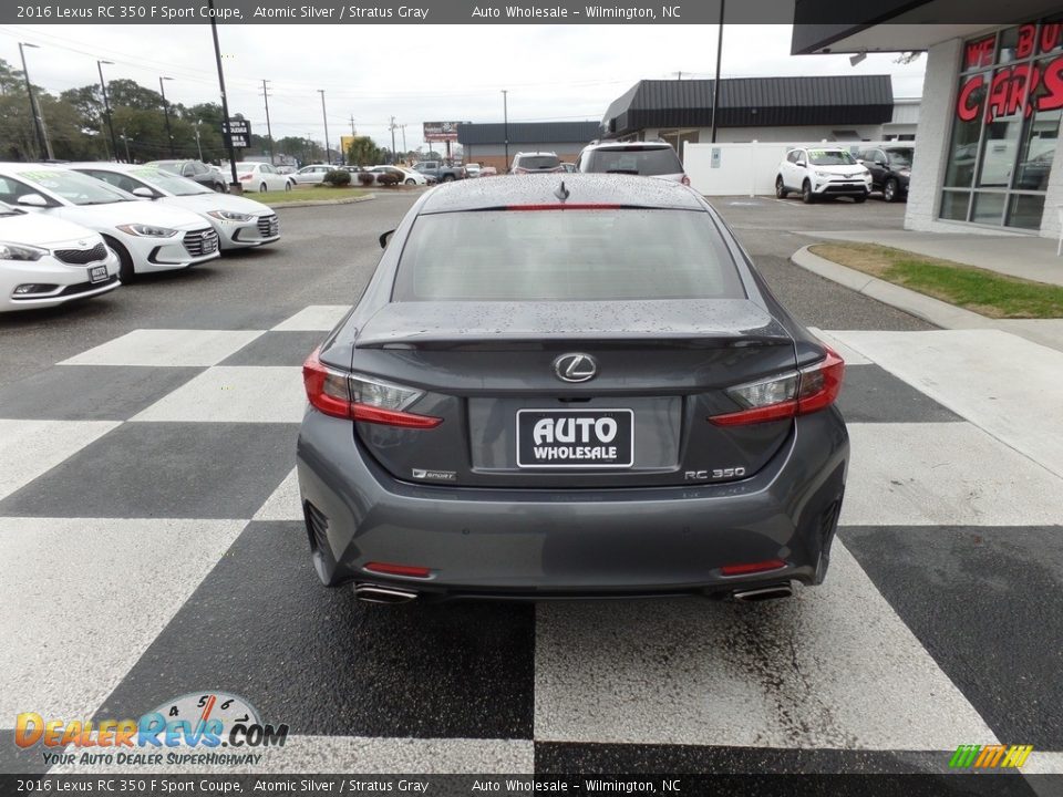 2016 Lexus RC 350 F Sport Coupe Atomic Silver / Stratus Gray Photo #4