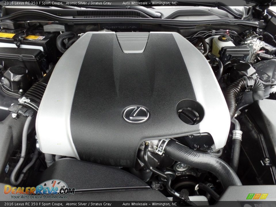 2016 Lexus RC 350 F Sport Coupe Atomic Silver / Stratus Gray Photo #6