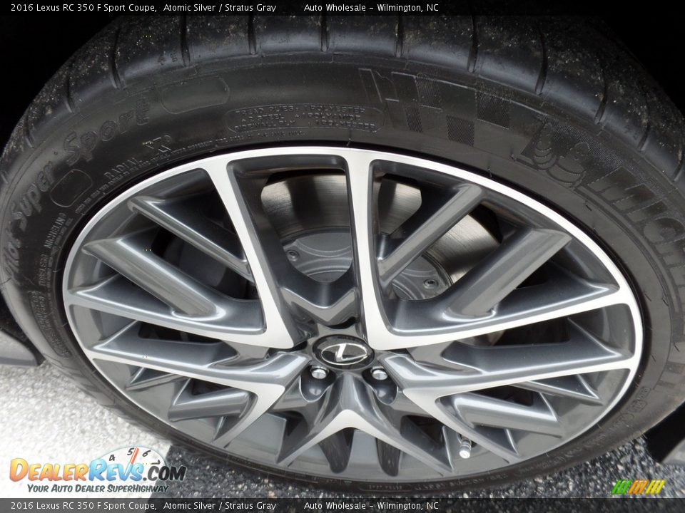 2016 Lexus RC 350 F Sport Coupe Atomic Silver / Stratus Gray Photo #7