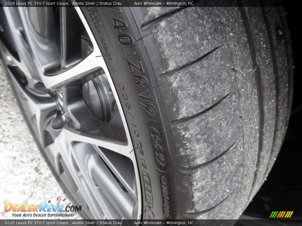 2016 Lexus RC 350 F Sport Coupe Atomic Silver / Stratus Gray Photo #8