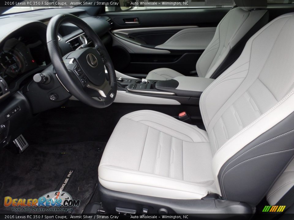 Stratus Gray Interior - 2016 Lexus RC 350 F Sport Coupe Photo #10
