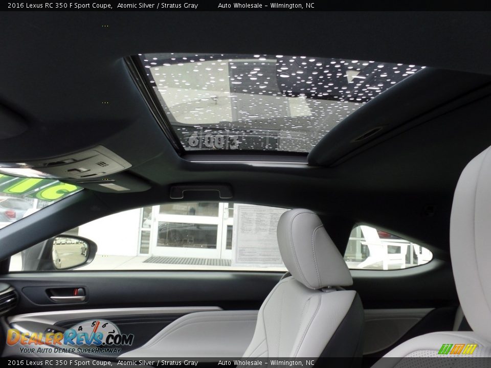 2016 Lexus RC 350 F Sport Coupe Atomic Silver / Stratus Gray Photo #11